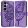 Mobigear Butterfly Samsung Galaxy A27 Hoesje Bookcase Portemonnee - Paars