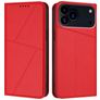 Mobigear Frosted Flip iPhone 17 Pro Max Hoesje Bookcase Portemonnee - Rood