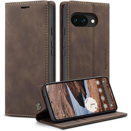 CaseMe 013 Google Pixel 10a Hoesje Bookcase Portemonnee - Coffee