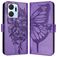 Mobigear Butterfly HONOR X7A Hoesje Bookcase Portemonnee - Paars