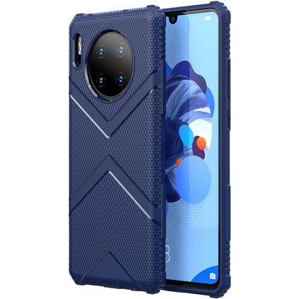 Mobigear Diamond Huawei Mate 30 Hoesje Flexibel TPU Backcover - Blauw