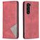 Mobigear Rhombus Slim Samsung Galaxy S24 Plus Hoesje Bookcase - Rood