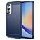 Mobigear Brushed Slim Samsung Galaxy A35 Hoesje Flexibel TPU Backcover - Blauw