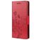 Mobigear Flowers Xiaomi Redmi Note 10 5G Hoesje Bookcase Portemonnee - Rood