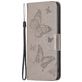 Mobigear Butterfly iPhone 16 Pro Max Hoesje Bookcase Portemonnee - Grijs