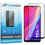 Mobigear Premium TCL 30E Glazen Screenprotector - Case Friendly - Zwart