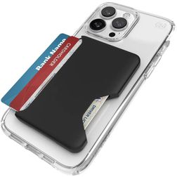 Speck ClickLock Hard kunststof Pasjeshouder - 3 Pasjes - MagSafe Compatible - Zwart