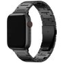 Mobigear Sydney Titanium Apple Watch Bandje Vouwsluiting - 49/46/45/44 mm - Zwart