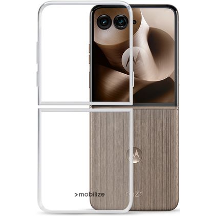 Mobilize Gelly Case Doorzichtig Motorola Razr 60 Ultra Hoesje Flexibel TPU Backcover - Transparant