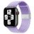 Mobigear Braided Nylon Apple Watch Bandje Klemsluiting - 49/46/45/44 mm - Lavendel