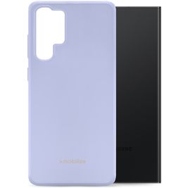 Mobilize Rubber Gelly Samsung Galaxy S23 Ultra Hoesje Flexibel TPU Backcover - Pastel Purple