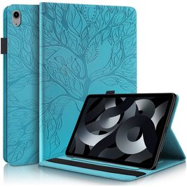 Mobigear Tree iPad 10 (2022) Hoes Bookcase + Stylus Houder - Blauw