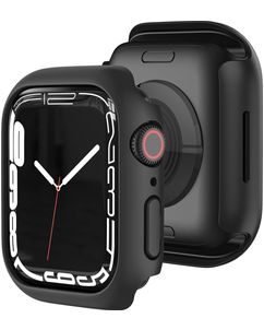 Mobigear Colors Dun Apple Watch - 45 mm Hardcase Hoesje - Zwart