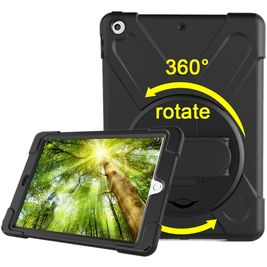 Mobigear SureGrip XGuard iPad 6 (2018) Hoes Hard Kunststof,Siliconen Backcover + Standaard - Zwart