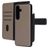 Mobiparts Samsung Galaxy S25 Hoesje Echt Leer Uitneembare 2in1 Bookcase Portemonnee - Taupe