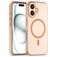 Mobigear Shockproof iPhone 16 Plus MagSafe Hoesje Flexibel TPU Backcover - Oranje