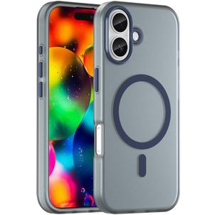 Mobigear Shockproof iPhone 17 MagSafe Hoesje Hardcase Backcover - Donkerblauw