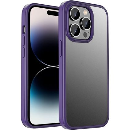 Mobigear Crystal iPhone 14 Pro Max Hoesje Hardcase Backcover Shockproof - Paars