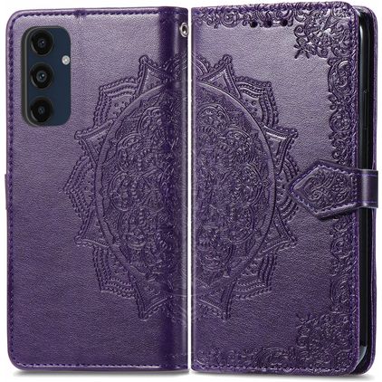 Mobigear Mandala Samsung Galaxy A16 Hoesje Bookcase Portemonnee - Paars