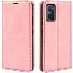 Mobigear Retro Slim OPPO A96 Hoesje Bookcase Portemonnee - Roze