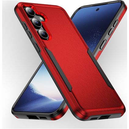 Mobigear Heavy Armor Samsung Galaxy S24 Hoesje Hardcase Backcover Shockproof - Rood
