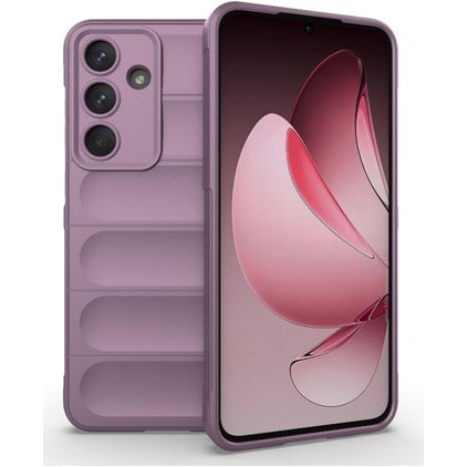 Mobigear Bumpy Samsung Galaxy S25 FE Hoesje Flexibel TPU Backcover - Paars