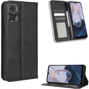 Mobigear Sensation Motorola Moto E22i Hoesje Bookcase Portemonnee - Zwart
