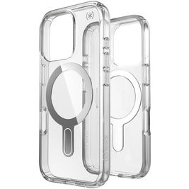Speck Presidio Perfect Clear Doorzichtig iPhone 16 Pro MagSafe Hoesje Hardcase Backcover Shockproof - Transparant