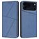 Mobigear Frosted Flip iPhone 17 Pro Max Hoesje Bookcase Portemonnee - Blauw