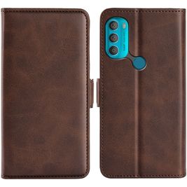 Mobigear Slim Magnet Motorola Moto G71 5G Hoesje Bookcase Portemonnee - Bruin