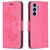Mobigear Butterfly Samsung Galaxy A54 Hoesje Bookcase Portemonnee - Magenta
