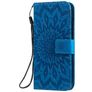 Mobigear Sunflower Motorola Moto G8 Plus Hoesje Bookcase Portemonnee - Blauw
