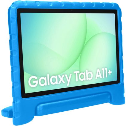 Mobiparts Kids Samsung Galaxy Tab A9 Plus (2023) Kinder Tablethoes met Handvat - Blauw