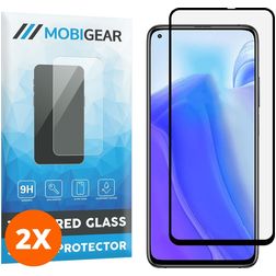 Mobigear Premium Xiaomi Mi 10T Glazen Screenprotector - Case Friendly - Zwart (2-Pack)
