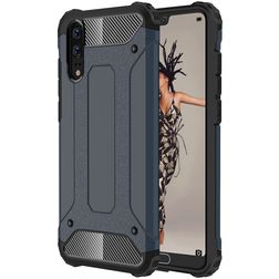 Mobigear Outdoor Huawei P20 Hoesje Hardcase Backcover Shockproof - Marineblauw