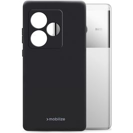 Mobilize Rubber Gelly Realme GT 6 Hoesje Flexibel TPU Backcover - Zwart