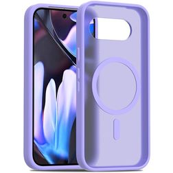 Mobigear Shockproof Google Pixel 9a MagSafe Hoesje Hardcase Backcover - Paars