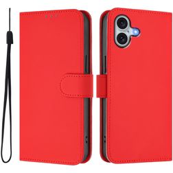 Mobigear Urban Wallet iPhone 16 Plus Hoesje Bookcase Portemonnee - Rood
