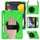 Mobigear SureGrip XGuard iPad 9 (2021) Hoes Hard Kunststof,Siliconen Backcover + Stylus Houder + Schouderband + Standaard - Groen