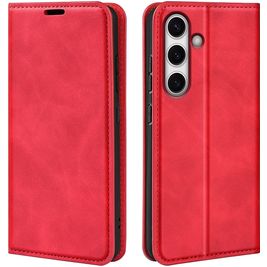 Mobigear Retro Slim Samsung Galaxy S24 FE Hoesje Bookcase Portemonnee - Rood