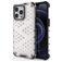 Mobigear Honeycomb iPhone 14 Hoesje Hardcase Backcover Shockproof - Wit