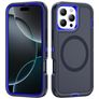 Mobigear Rugged Mag iPhone 16 Pro Max MagSafe Hoesje Hardcase Backcover Shockproof - Marineblauw