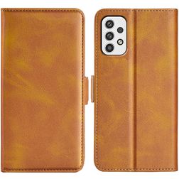 Mobigear Slim Magnet Samsung Galaxy A23 Hoesje Bookcase Portemonnee - Cognac