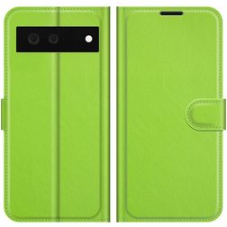 Mobigear Classic Google Pixel 6 Hoesje Bookcase Portemonnee - Groen