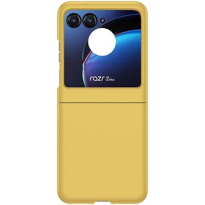 Mobigear Colors Motorola Razr 50 Hoesje Hardcase Backcover - Geel