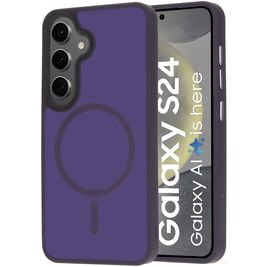 Mobiparts Hardcover Samsung Galaxy S24 MagSafe Hoesje Hardcase Backcover - Satin Purple