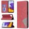 Mobigear Rhombus Slim Samsung Galaxy A22 5G Hoesje Bookcase - Rood