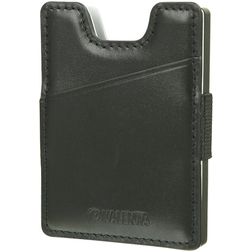 Valenta Card Case Alu + Money Strap Leren Pasjeshouder - 8 Pasjes - Zwart