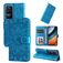Mobigear Sunflower POCO F4 Hoesje Bookcase Portemonnee - Blauw