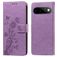 Mobigear Flowers Google Pixel 11 Hoesje Bookcase Portemonnee - Paars